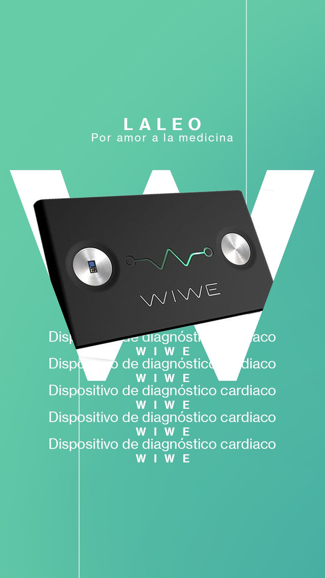 Dispositivo de diagnóstico cardiaco Wiwe negro