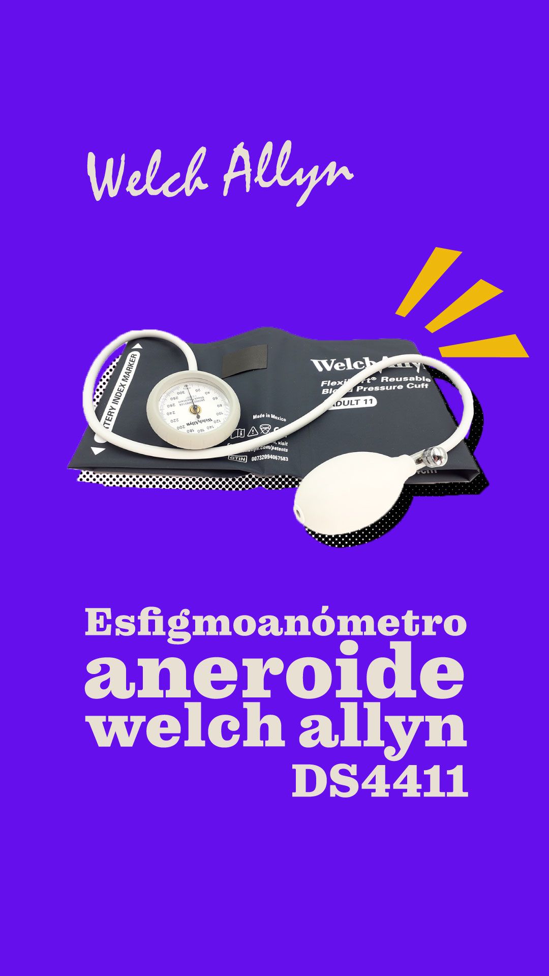 Esfigmomanómetro aneroide Welch Allyn DS4411