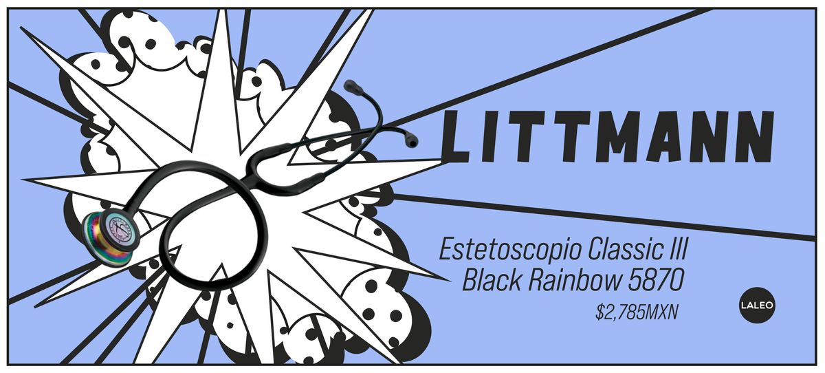 Estetoscopio Classic III Littmann Black Rainbow 5870