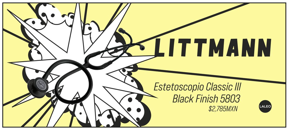 Estetoscopio Classic III Littmann Black Finish 5803