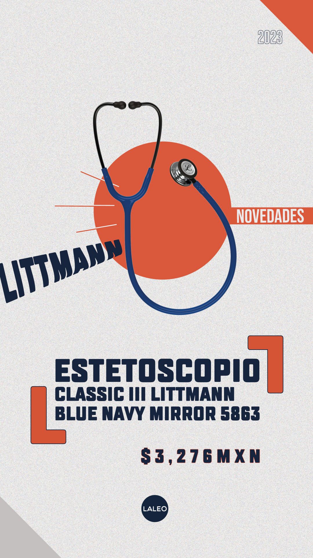 Estetoscopio Classic III Littmann Blue Navy Mirror Edition 5863