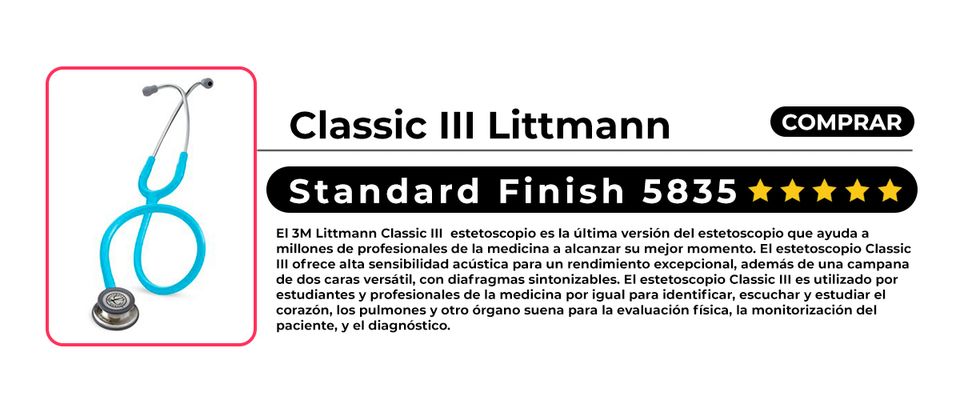 Estetoscopio Classic III Littmann Standard Finish 5835