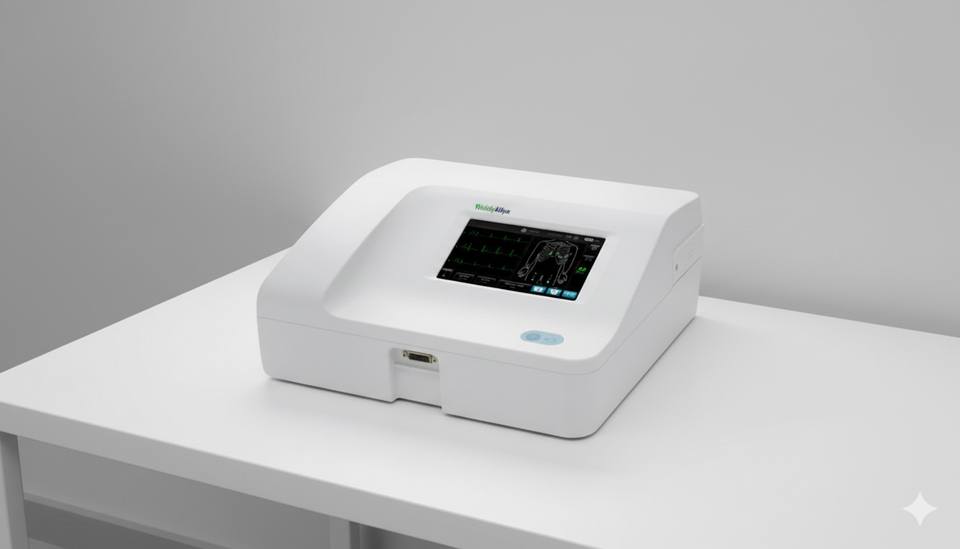 Cómo usar el Electrocardiógrafo Welch Allyn CP150